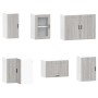 Mueble cocina Porto sonoma gris 11 pzas madera contrachapada de , Armarios de cocina - Ref: Foro24-3314967, Precio: 753,78 €