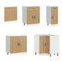 Mueble de cocina Porto 11 piezas artesanal roble de , Armarios de cocina - Ref: Foro24-3314910, Precio: 785,02 €