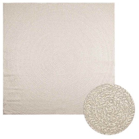 Alfombra ZIZUR apariencia yute interior exterior crema de , Alfombras - Ref: Foro24-4010382, Precio: 139,82 €