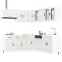 Mueble cocina Porto blanco brillo 11 pzas madera contrachapada | Foro24.es | Tu tienda online para hogar, jardín y más Foro24.es