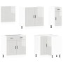 Mueble cocina Porto blanco brillo 11 pzas madera contrachapada | Foro24.es | Tu tienda online para hogar, jardín y más Foro24.es