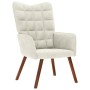 Sillón de relax de terciopelo crema | Foro24.es | Tu tienda online para hogar, jardín y más Foro24.es