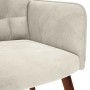 Sillón de relax de terciopelo crema | Foro24.es | Tu tienda online para hogar, jardín y más Foro24.es