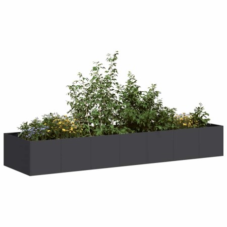 Jardinera de acero laminado en frío negro 280x80x40 cm de , Maceteros y jardineras - Ref: Foro24-860759, Precio: 140,01 €, De...