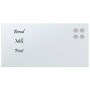 Pizarra magnética de pared vidrio templado blanco 60x30 cm de , Pizarras blancas - Ref: Foro24-4008623, Precio: 26,26 €, Desc...