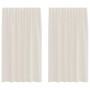 Cortinas de gasa con bolsillos para varillas 2 uds. crema | Foro24.es | Tu tienda online para hogar, jardín y más Foro24.es