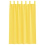 Cortinas de gasa con bolsillos para varillas 2 uds. amarillo de , Cortinas y visillos - Ref: Foro24-4102227, Precio: 13,26 €