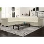 Sofá de esquina Chesterfield 6 plazas cuero artificial blanco de , Sofás - Ref: Foro24-243616, Precio: 880,06 €