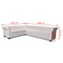 Sofá de esquina Chesterfield 6 plazas cuero artificial blanco de , Sofás - Ref: Foro24-243616, Precio: 880,06 €
