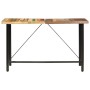 Muebles de bar 7 piezas madera maciza reciclada cuero auténtico | Foro24.es | Tu tienda online para hogar, jardín y más Foro24.es
