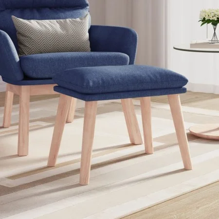 Blue fabric footrest 45x29.5x35 cm by vidaXL, Ottomans - Ref: Foro24-341428, Price: 35,99 €, Discount: %