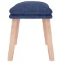 Blauer Stoffhocker 45x29,5x35 cm von vidaXL, Osmanen - Ref: Foro24-341428, Preis: 35,99 €, Rabatt: %