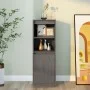 Tall sideboard in solid gray pine wood 37x34x110 cm by vidaXL, Sideboards - Ref: Foro24-813517, Price: 63,08 €, Discount: %