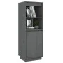 Aparador alto de madera maciza de pino gris 37x34x110 cm de vidaXL, Aparadores - Ref: Foro24-813517, Precio: 63,04 €, Descuen...