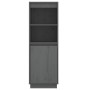 Tall sideboard in solid gray pine wood 37x34x110 cm by vidaXL, Sideboards - Ref: Foro24-813517, Price: 63,80 €, Discount: %