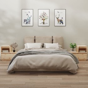 Mesitas de noche 2 uds madera maciza de pino 60x34x51 cm de , Mesitas de noche - Ref: Foro24-814375, Precio: 103,27 €, Descue...