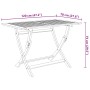 Comedor de jardín plegable 7 piezas de madera maciza de acacia