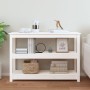 Mesa consola de madera maciza de pino blanco 110x40x74 cm | Foro24.es | Tu tienda online para hogar, jardín y más Foro24.es