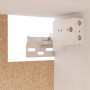 Mueble de TV 3 piezas madera maciza de pino blanco