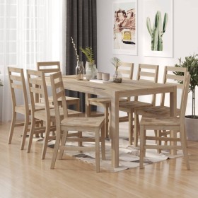 Sillas de comedor 8 unidades madera maciza de acacia de , Sillas de comedor - Ref: Foro24-3106440, Precio: 649,24 €