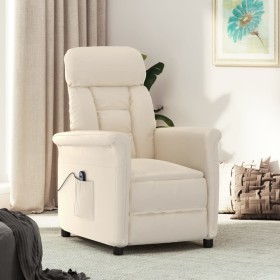 Sillón reclinable eléctrico microfibra beige de , Sillones - Ref: Foro24-3124575, Precio: 217,84 €