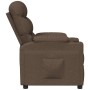 Sillón reclinable de tela marrón