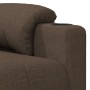 Sillón reclinable de tela marrón