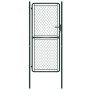 Puerta de valla de jardín acero verde 100x175 cm