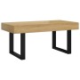 Mesa de centro MDF y hierro marrón claro y negro 90x45x40 cm de , Mesas de centro - Ref: Foro24-286099, Precio: 97,14 €