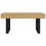 Mesa de centro MDF y hierro marrón claro y negro 90x45x40 cm de , Mesas de centro - Ref: Foro24-286099, Precio: 97,14 €