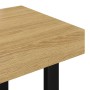 Mesa de centro MDF y hierro marrón claro y negro 90x45x40 cm de , Mesas de centro - Ref: Foro24-286099, Precio: 97,14 €