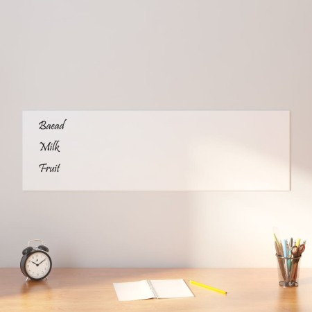 Pizarra magnética de pared vidrio templado blanco 100x30 cm | Foro24.es | Tu tienda online para hogar, jardín y más Foro24.es