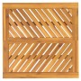 Mesa de comedor de jardín madera maciza de acacia 90x90x74 cm
