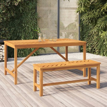 Banco de jardín madera maciza de acacia 110 cm | Foro24.es | Tu tienda online para hogar, jardín y más Foro24.es