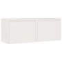 Wall cabinets 2 pcs solid white pine wood 45x30x35 cm by vidaXL, Shelves and shelves - Ref: Foro24-813438, Price: 67,66 €, Di...