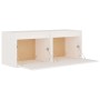 Wall cabinets 2 pcs solid white pine wood 45x30x35 cm by vidaXL, Shelves and shelves - Ref: Foro24-813438, Price: 67,66 €, Di...