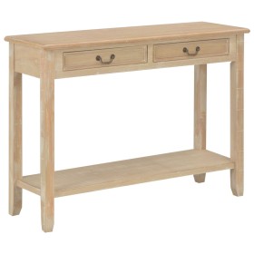 Mesa consola de madera 110x35x80 cm