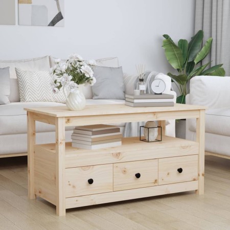 Mesa de centro de madera maciza de pino 102x49x55 cm | Foro24.es | Tu tienda online para hogar, jardín y más Foro24.es