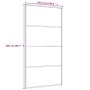 Schiebetür aus ESG-Glas und weißem Aluminium, 102,5 x 205 cm von vidaXL, Türen für zu Hause - Ref: Foro24-151664, Preis: 179,...
