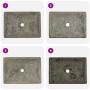 Lavabo gris mármol 50x35x10 cm de , Lavabos - Ref: Foro24-149164, Precio: 140,41 €, Descuento: %