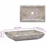 Lavabo gris mármol 50x35x10 cm de , Lavabos - Ref: Foro24-149164, Precio: 140,41 €, Descuento: %