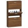 Mueble zapatero madera contrachapada marrón roble 59x17x108 cm | Foro24.es | Tu tienda online para hogar, jardín y más Foro24.es