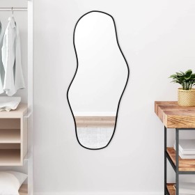Espejo de pared negro 100x45 cm
