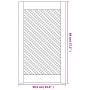 Puertas de armario entramado 2 uds madera pino 39,5x69 cm