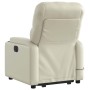Sillón reclinable de masaje de pie cuero artificial color crema de , Sillones - Ref: Foro24-3204780, Precio: 283,85 €