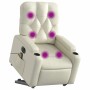 Sillón de masaje elevable eléctrico cuero sintético crema de , Sillones - Ref: Foro24-3204794, Precio: 327,16 €