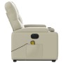 Sillón de masaje elevable eléctrico cuero sintético crema de , Sillones - Ref: Foro24-3204794, Precio: 327,16 €
