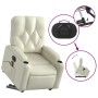 Sillón de masaje elevable eléctrico cuero sintético crema de , Sillones - Ref: Foro24-3204794, Precio: 327,16 €