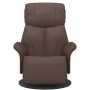 Sillón reclinable con reposapiés cuero sintético marrón | Foro24.es | Tu tienda online para hogar, jardín y más Foro24.es