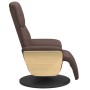 Sillón reclinable con reposapiés cuero sintético marrón | Foro24.es | Tu tienda online para hogar, jardín y más Foro24.es